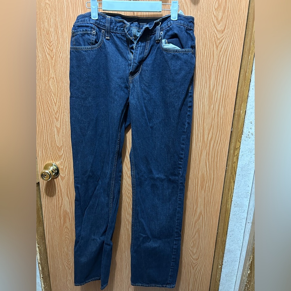 Old Navy Men's Dark Blue Straight Jeans